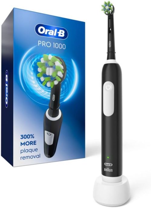 Alternative view of Oral-B Pro 1000 Rechargeable Electric Toothbrush, Black