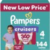Pampers Diapers - Cruisers 360 - Size 4, 144 Count