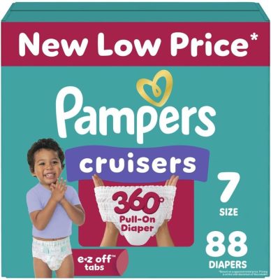 Pampers Diapers Cruisers 360 Size 7, 88 Count wholesale