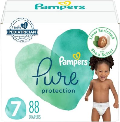 Pampers Baby Diapers Pure Protection Size 7, 88 Count wholesale