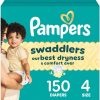 Pampers Swaddlers Diapers, Size 4 (15-34 lbs), 150 Count