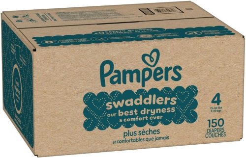 Alternative view of Pampers Swaddlers Diapers, Size 4 (15-34 lbs), 150 Count