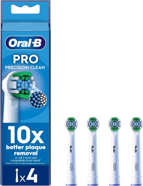 Oral-B Pro Precision Clean Electric Toothbrush Head pack of 4 White
