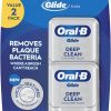 Oral-B Glide Pro-Health Deep Clean Dental Floss, Cool Mint, 40 M, Pack of 2
