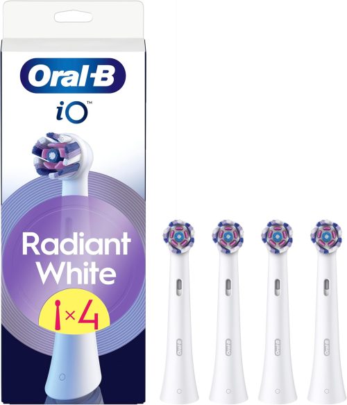 Oral-B iO Radiant White Electric Toothbrush Heads Pack of 4
