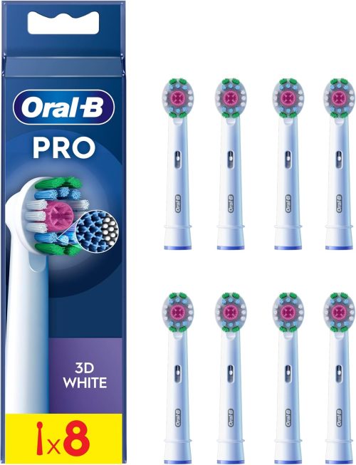 Oral-B Pro 3D White Electric Toothbrush Head Pack of 8