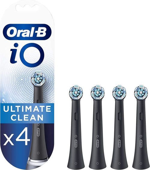 Oral-B iO Ultimate Clean Electric Toothbrush Head pack of 4 Black