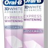 Oral-B 3DWhite Advanced Express Whitening Glossy White Toothpaste 75ml