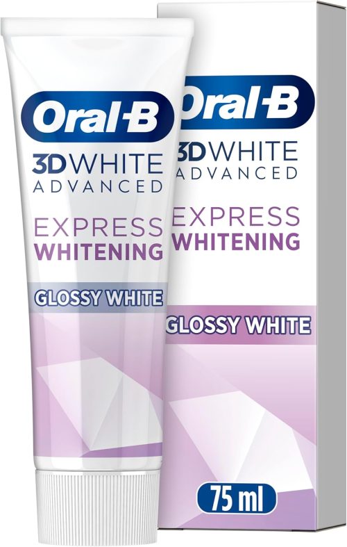 Oral-B 3DWhite Advanced Express Whitening Glossy White Toothpaste 75ml