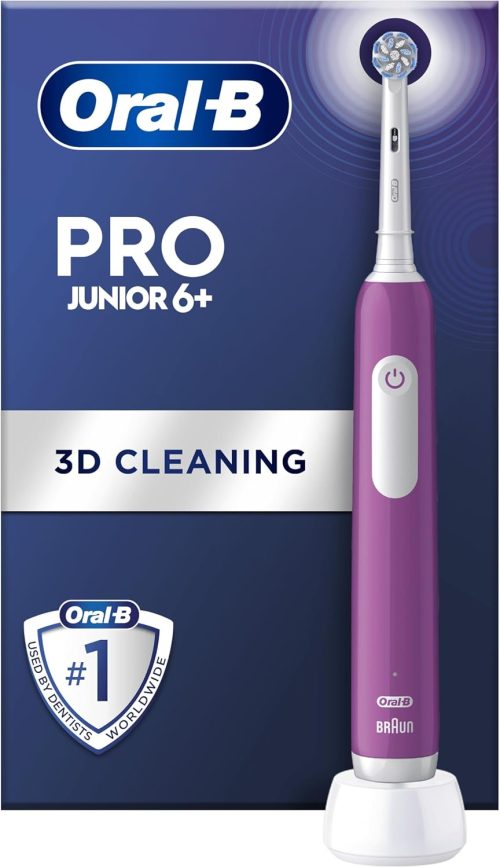 Oral-B Pro Junior Electric Toothbrush, 1 Purple Handle