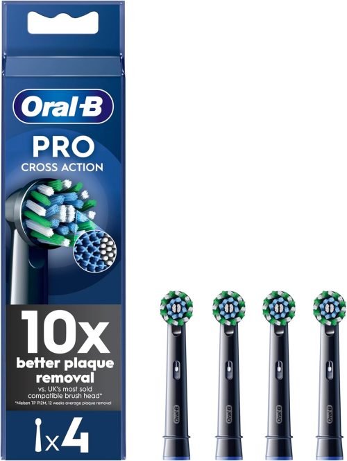 Oral-B Pro Cross Action Replacement Toothbrush Heads – Pack of 4