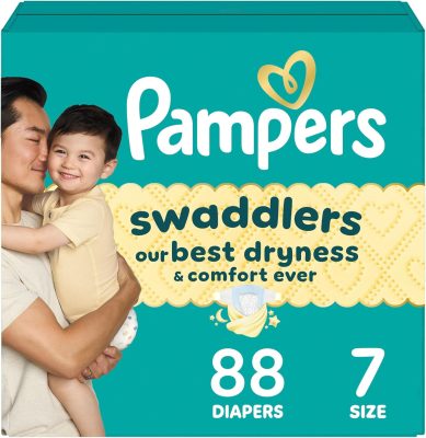Pampers Swaddlers Diapers Size 7 (26-50 lbs) 88 Count wholesale