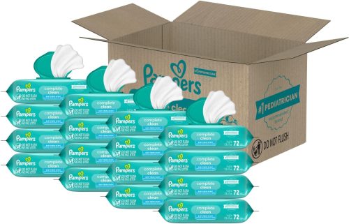 Pampers Baby Wipes, Complete Clean Baby Fresh Scented Wipe, Gently Cleans Head to Toe, 1152 Total