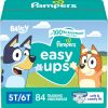 Pampers Training Pants - Easy Ups Boys & Girls Bluey - Size 5T-6T, 84 Count, Children's Potty Underwear