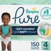 Pampers Pure Protection Baby Diapers, Size 4, 150 Count