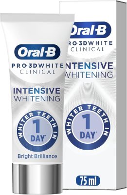 Oral-B Pro-3D White Clinical Intensive Whitening Toothpaste Bright Brilliance, 75ml wholesale