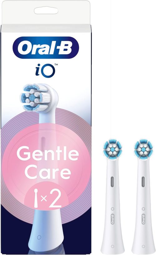 Oral-B iO Series Gentle Care, Original Replacement Round Brush Heads Pack of 2