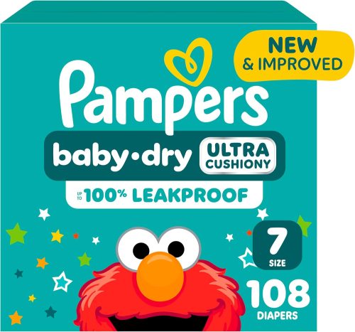 Pampers Diapers - Baby Dry - Size 7, 108 Count