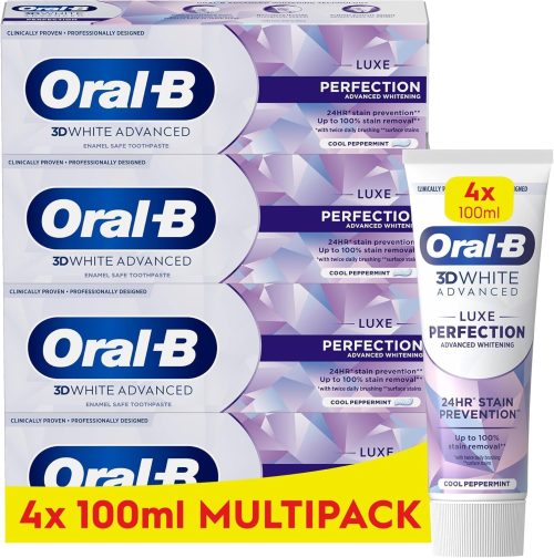 Oral-B 3D White Advanced Luxe Perfection Toothpaste 4 x 100ml Multipack
