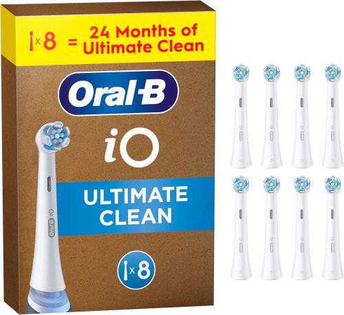 Oral-B iO Ultimate Clean Electric Toothbrush Head Pack of 8 White