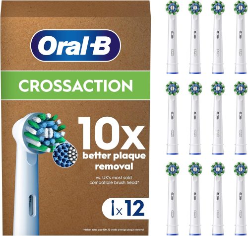 Oral-B Pro Cross Action Original Electric Toothbrush Head Pack of 12