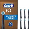 Oral-B iO Ultimate Clean Original Electric Toothbrush Head Black Pack of 6