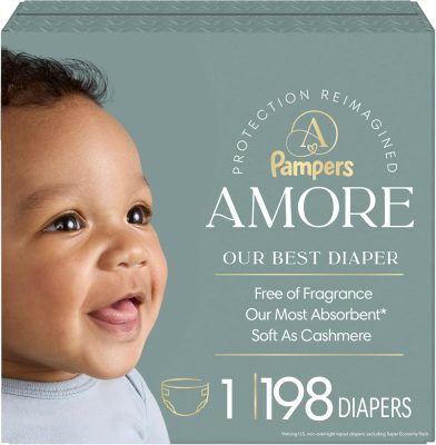 Pampers Amore Size 1 (8-14 lbs) 198 Count wholesale