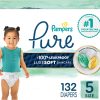 Pampers Pure Protection Baby Diapers, Size 5 (27+ lbs), 132 Count