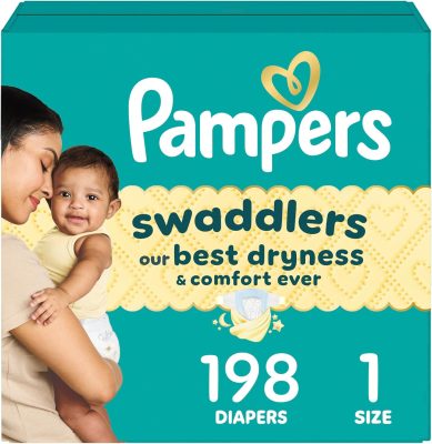 Pampers Swaddlers Diapers Size 1 (8-14 lbs) 198 Count wholesale