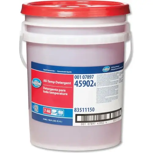 Luster Professional All Temp Detergent Mild Scent, 5 Gallon
