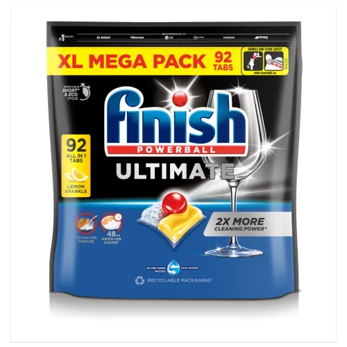 FINISH Ultimate All In One Dishwasher Tablets Lemon 92 Tabs