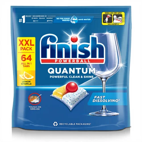 FINISH Quantum All in One Dishwasher Tablets Lemon 64 Tabs