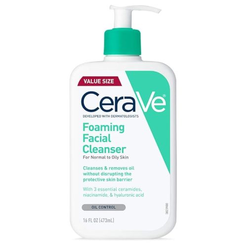 CeraVe Foaming Facial Cleanser, Daily Face Wash for Oily Skin, 16 Fluid Ounces