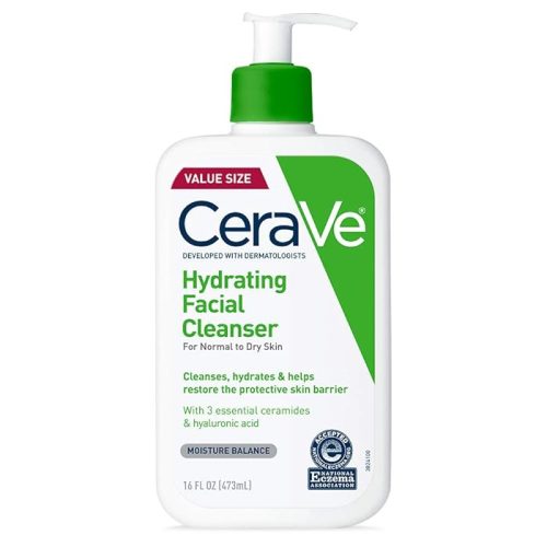 CeraVe Hydrating Facial Cleanser, Moisturizing Face Wash For Dry Skin 16 Ounce