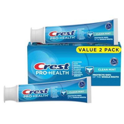 Crest Pro-Health Clean Mint Toothpaste Twin Pack 2 x 4.3 oz Tubes wholesale