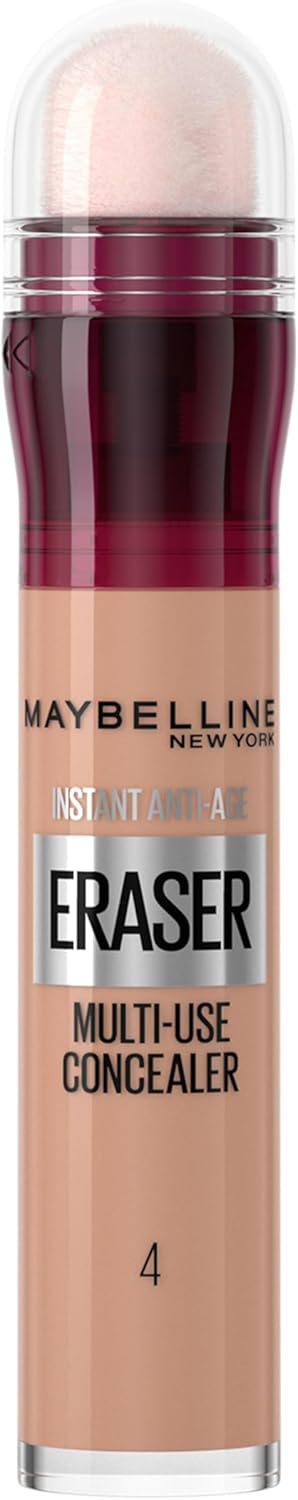 Maybelline Instant Anti-Age Eraser Eye Concealer for Face Suitable for Sensitive Skin, Shade: 04 Honey