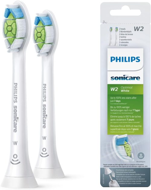 Philips Sonicare W2 Optimal White Electric Toothbrush Heads (Model HX6062/10)