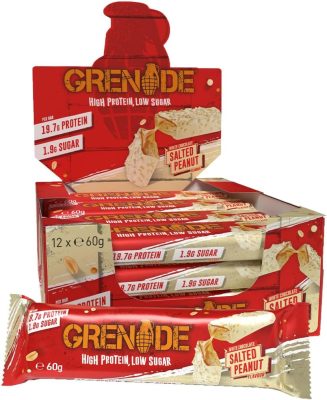 Grenade White Chocolate Salted Peanut Bar 12x60g wholesale