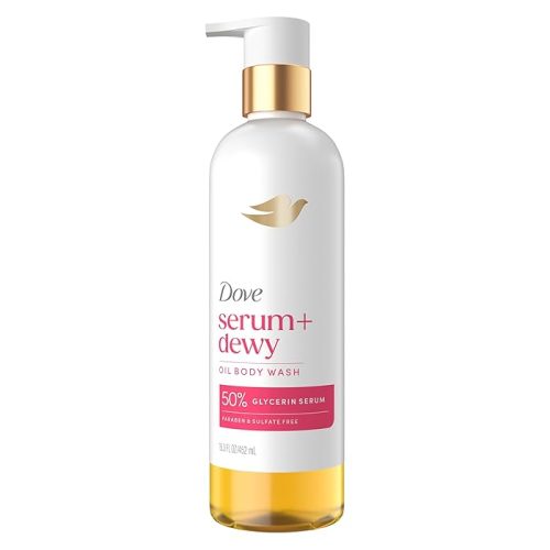 Dove Coconut & Geranium Oil Body Wash Serum + Dewy 15.3 Fl Oz