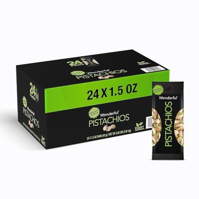 Wonderful Pistachios In Shell Roasted And Salted Nuts 1.5 Ounce Bag (Pack Of 24) wholesale