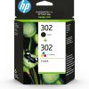 HP 302 (X4D37AE) Original Ink Cartridges Black + Tri-Colour Pack of 2