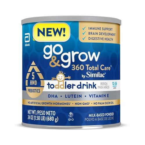 Go & Grow 360 Total Care By Similac Toddler Nutritional Drink Has 5 HMOs, Powder, 24-oz Can
