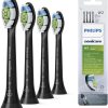 Philips Sonicare W2 Optimal Electric Toothbrush Heads, 4 Pack Black (Model HX6064/11)
