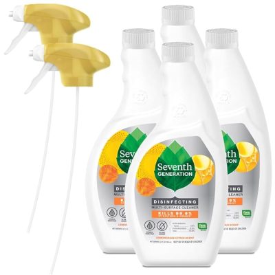 Seventh Generation Lemongrass Citrus Disinfecting Multi-Surface Cleaner - 26 Oz Pack Of 4 wholesale