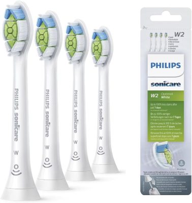 Philips Sonicare W2 Optimal White Replacement Brush Heads HX6064/10 White 4-Pack wholesale