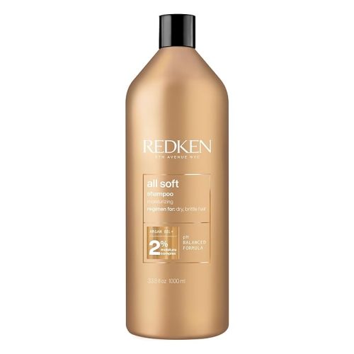 Redken All Soft Shampoo - Moisturizes & Hydrates Dry, Brittle Hair, Gently Cleanses And Softens 33.8 Fl Oz