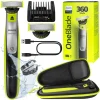 Philips Norelco 360 OneBlade Shaver QP2734/23 + Case, Green/Black