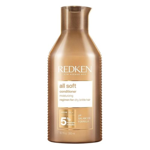 Redken All Soft Conditioner For Dry, Brittle Hair Moisturizes & Provides Intense Softness 10.1 Fl Oz