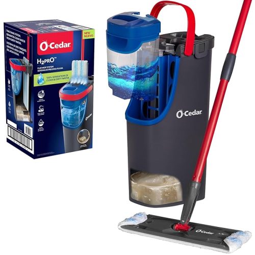 O-Cedar H2prO Flat Mop System Quick Cleaning Tool Clean