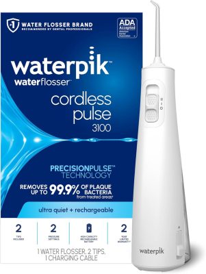 Waterpik Cordless Pulse Rechargeable Portable Water Flosser WF-20 White wholesale